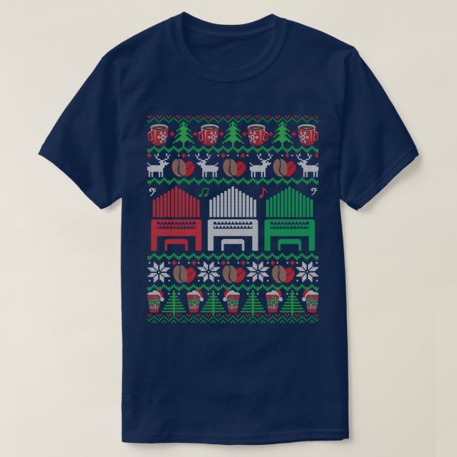 Pfeifenorgel Ugi Weihnachten Sweater Kaffee Lover  T-Shirt (Design vorne)