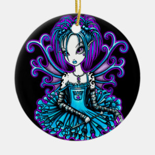 "Pfeifer" aquamariner TuTu-feenhafte Keramikornament