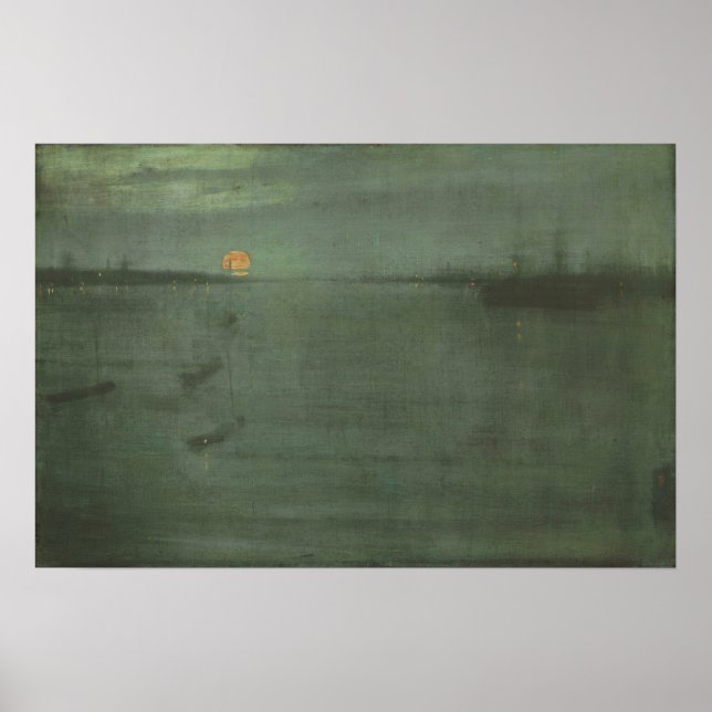 Pfeifer - Blau und Gold Southampton Water Poster (Vorne)