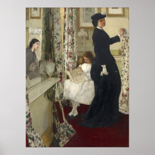 Pfeifer - Harmonie in Grün und Rose, Musikraum Poster