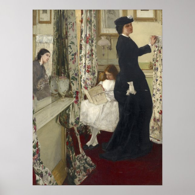 Pfeifer - Harmonie in Grün und Rose, Musikraum Poster (Vorne)