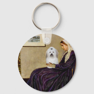 Pfeifer Mutter - Coton de Tulear 2 Schlüsselanhänger