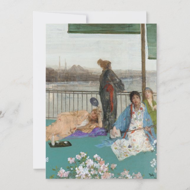 Pfeifer - Variationen in Farbe und Grün Dankeskarte (Vorderseite)