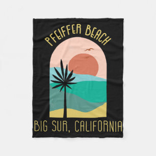 Pfeiffer Beach Big Sur Kalifornien - Boho Urlaub Fleecedecke