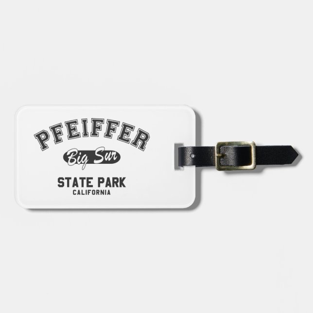 Pfeiffer Big Sur Staat Park, Kalifornien Gepäckanhänger (Vorderseite horizontal)