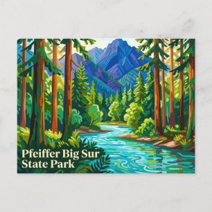 Pfeiffer Big Sur State Park Kalifornien Postkarte