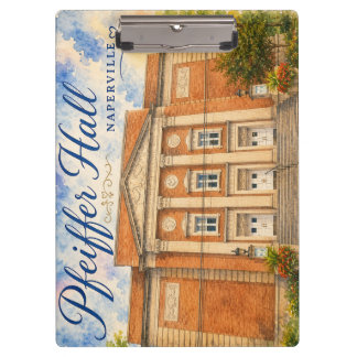 Pfeiffer Hall Theater Naperville Illinois Souvenir Klemmbrett