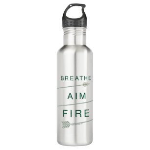 Pfeil Atmen Aim Feuer Edelstahlflasche