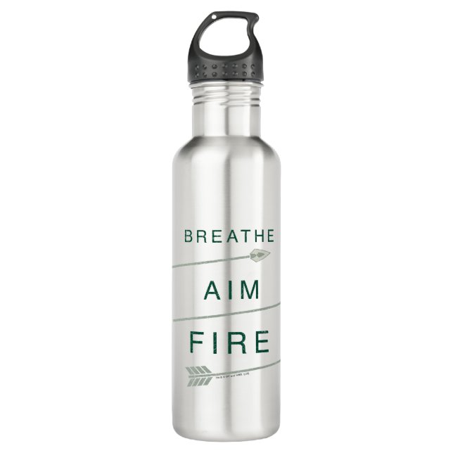Pfeil | Atmen Aim Feuer Edelstahlflasche (Vorderseite)