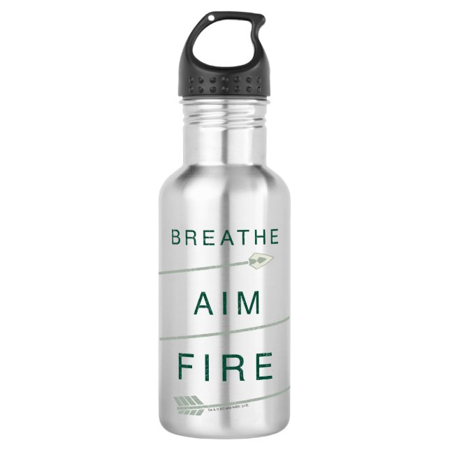 Pfeil | Atmen Aim Feuer Edelstahlflasche (Vorderseite)