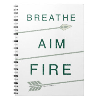 Pfeil | Atmen Aim Feuer Notizblock