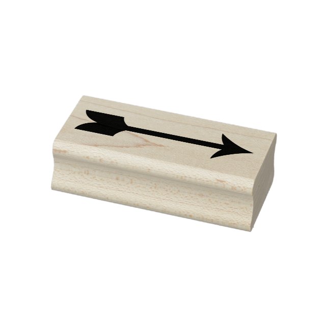 Pfeil - Briefmarke aus Holz Gummistempel (Stempel)