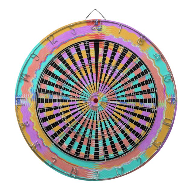 PFEIL Chakra - schwarzes n-Blau dreht Dartscheibe (vorne)