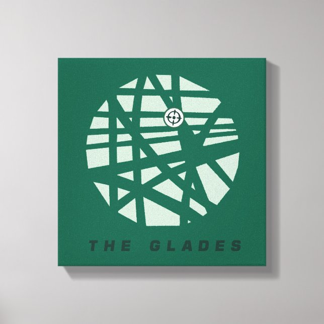 Pfeil | Die Stadtkarte von Glades Leinwanddruck (Vorderseite)