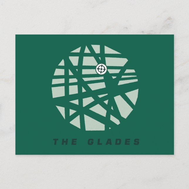 Pfeil | Die Stadtkarte von Glades Postkarte (Vorderseite)