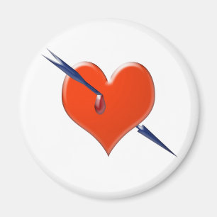 Pfeil durch das Herz Magnet
