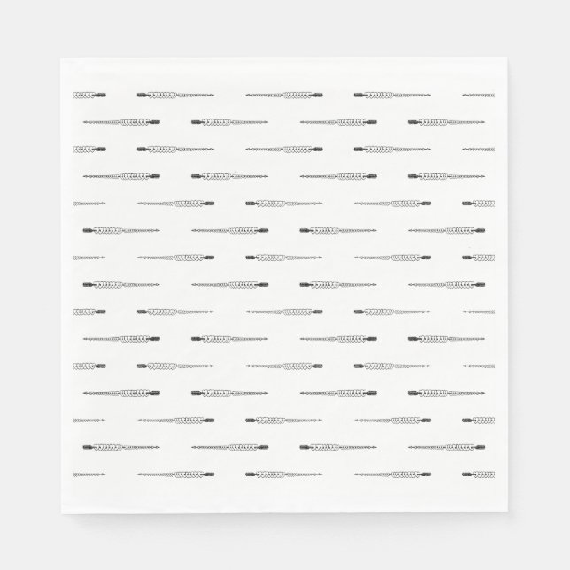 Pfeil durch Herz CUSTOM HINTERGRUNDFARBE Serviette (Vorderseite)