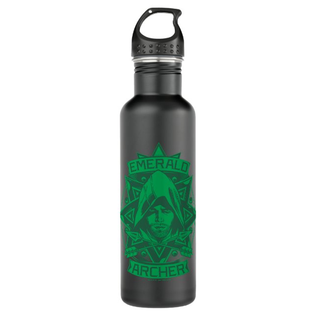 Pfeil | Emerald Archer Graphic Edelstahlflasche (Vorderseite)