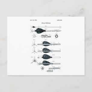 Pfeil für Bogendefinition Postkarte