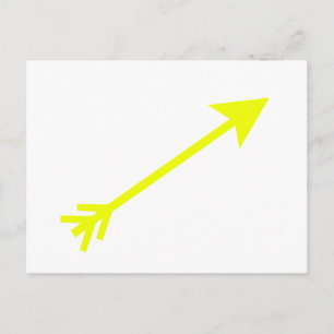 Pfeil Gelb 35deg Das MUSEUM Zazzle Geschenke Postkarte