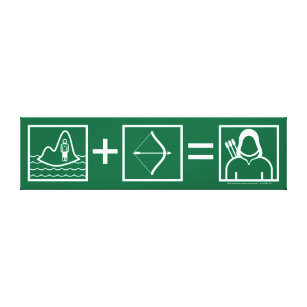 Pfeil   Green Arrow Equation Leinwanddruck