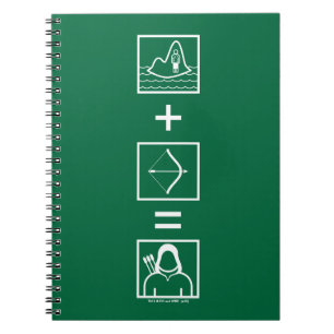 Pfeil Green Arrow Equation Notizblock