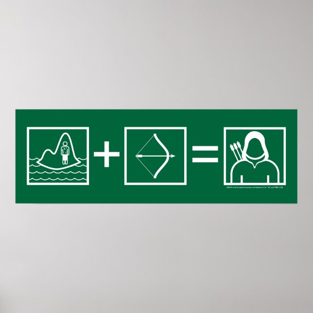 Pfeil | Green Arrow Equation Poster (Vorne)