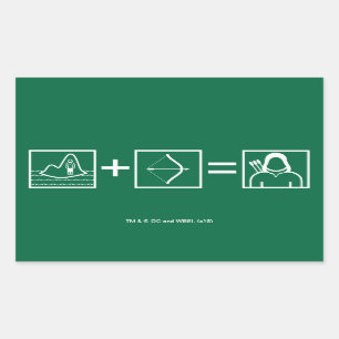 Pfeil Green Arrow Equation Rechteckiger Aufkleber