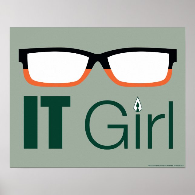 Pfeil | IT Girl Glasses Graphic Poster (Vorne)