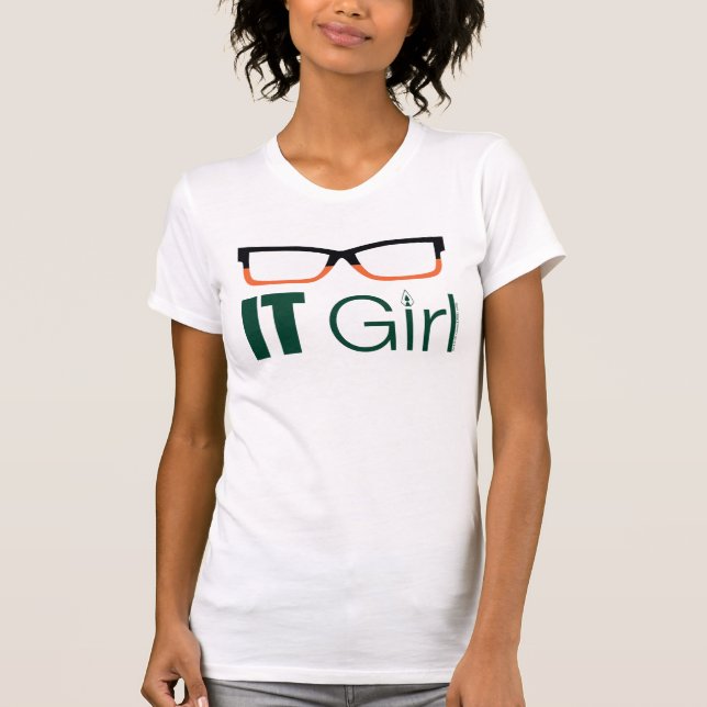 Pfeil | IT Girl Glasses Graphic T-Shirt (Vorderseite)