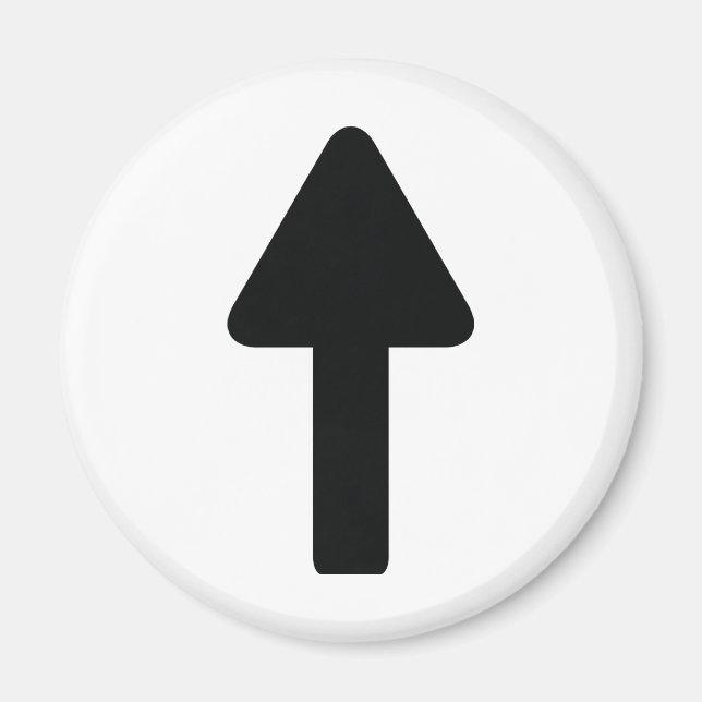 Pfeil-nach-Symbol Magnet (Vorne)