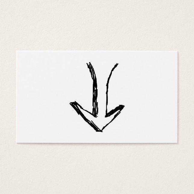 Pfeil nach unten. Schwarz und Weiß. (Vorderseite)