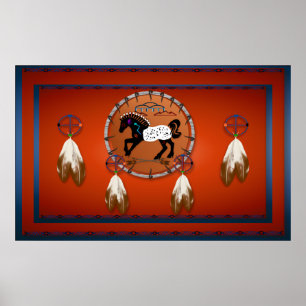 Pfeil-Plakate des Pferdn Poster