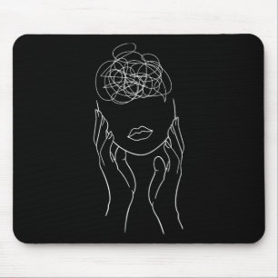 Pfeil Semikolon psychische Gesundheitsaufklärung Mousepad