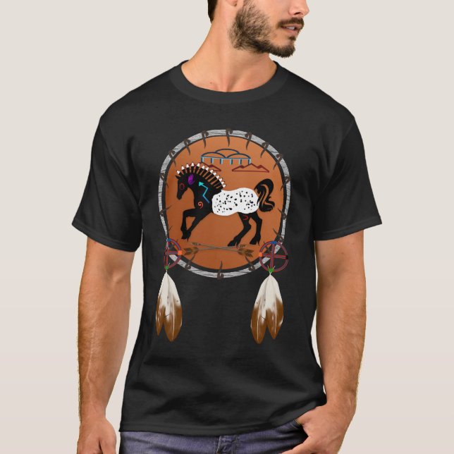 Pfeil-Shirts des Pferdn T-Shirt (Vorderseite)