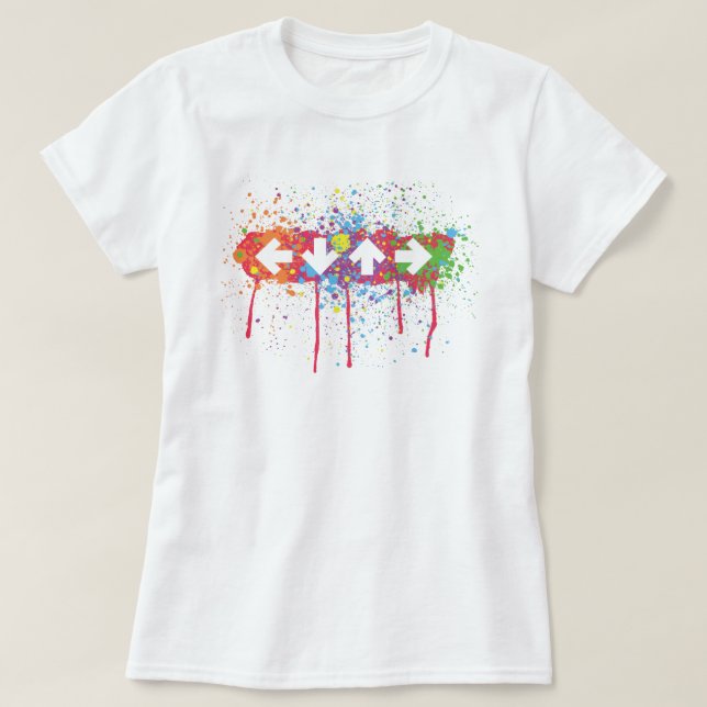 Pfeil-Spritzer T-Shirt (Design vorne)