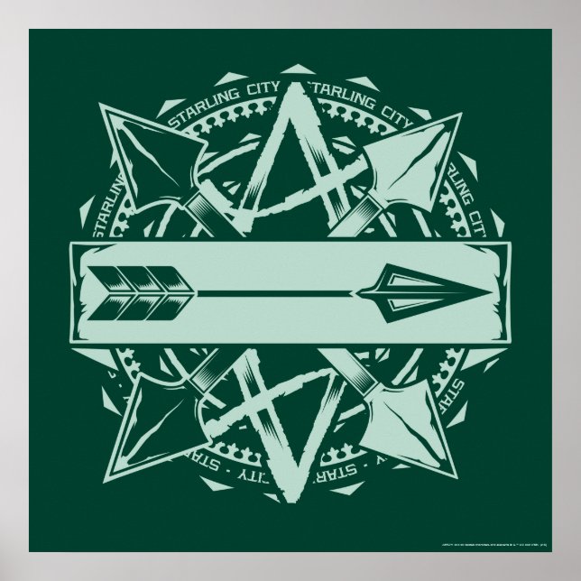 Pfeil | Starling City Arrow Abzeichen Poster (Vorne)