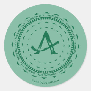 Pfeil Starling City Arrow-Logo Runder Aufkleber