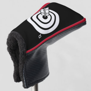 Pfeil traf ein rundes Ziel Golf Head Covers Headcover