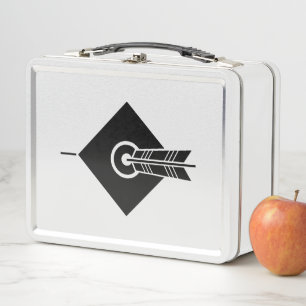 Pfeil traf Ziel Lunch Boxes Metall Brotdose
