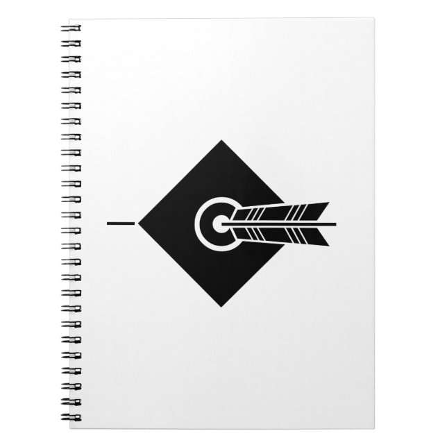 Pfeil traf Zielnotebooks & Journals Notizblock (Vorderseite)