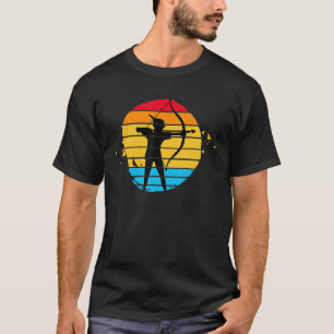 Pfeil und Bogen Bogenschießen Grunge-Stil T-Shirt