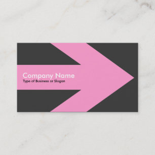 Pfeil v3 (Rosa) - Dunkelgrau 333333 Visitenkarte