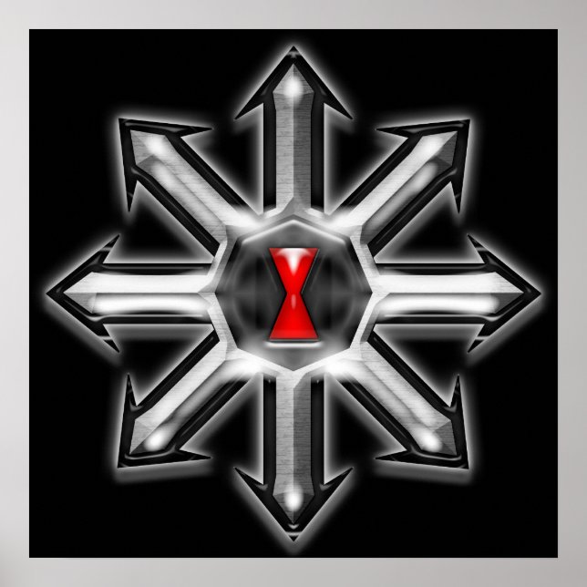 Pfeile des Chaos - Schwarze Witwe Poster (Vorne)