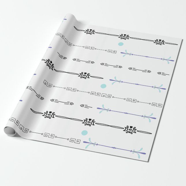 Pfeile Grenzen Geschenkpapier (Ungerollt)