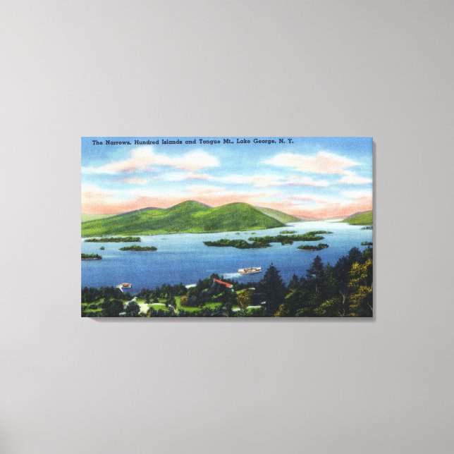 Pfeile, hundert Inseln, Aussicht auf die Zunge Leinwanddruck (Vorderseite)
