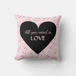 Pfeile und Herz Alles was Sie brauchen ist LOVE -  Kissen