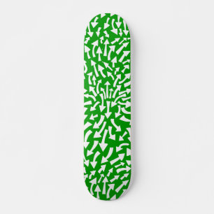 Pfeile - Weiß auf Grasgrün (70er Flashback) Skateboard