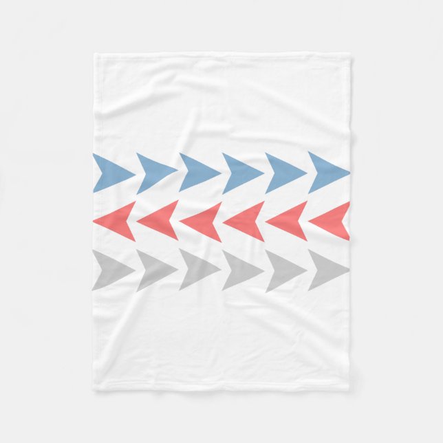 Pfeilmuster Fleecedecke (Vorderseite)