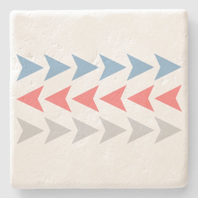 Pfeilmuster Steinuntersetzer (Vorderseite)